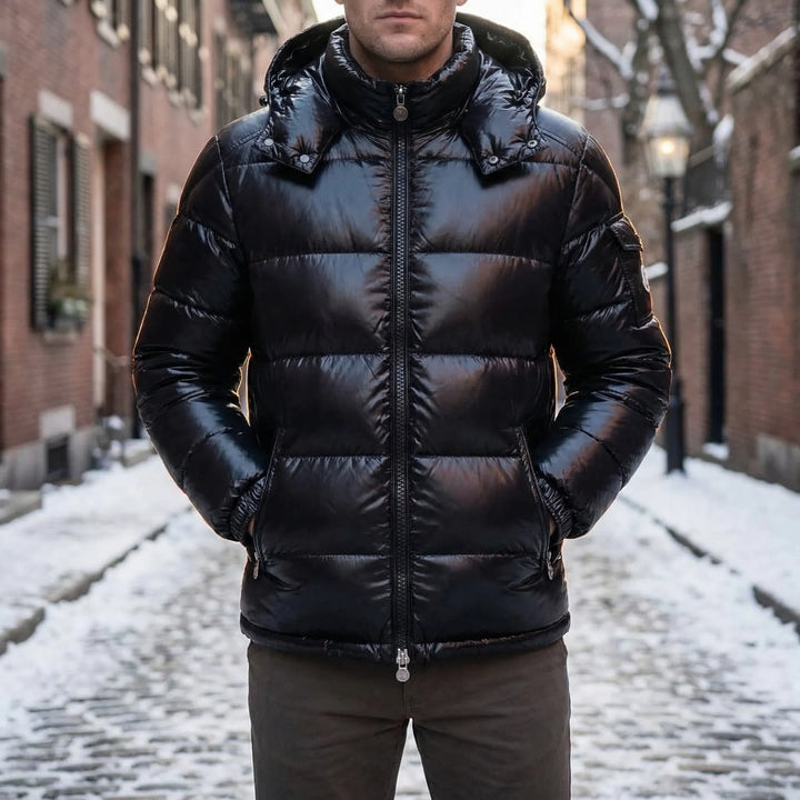 Unisex Puffer Jacket with Hood Sale price