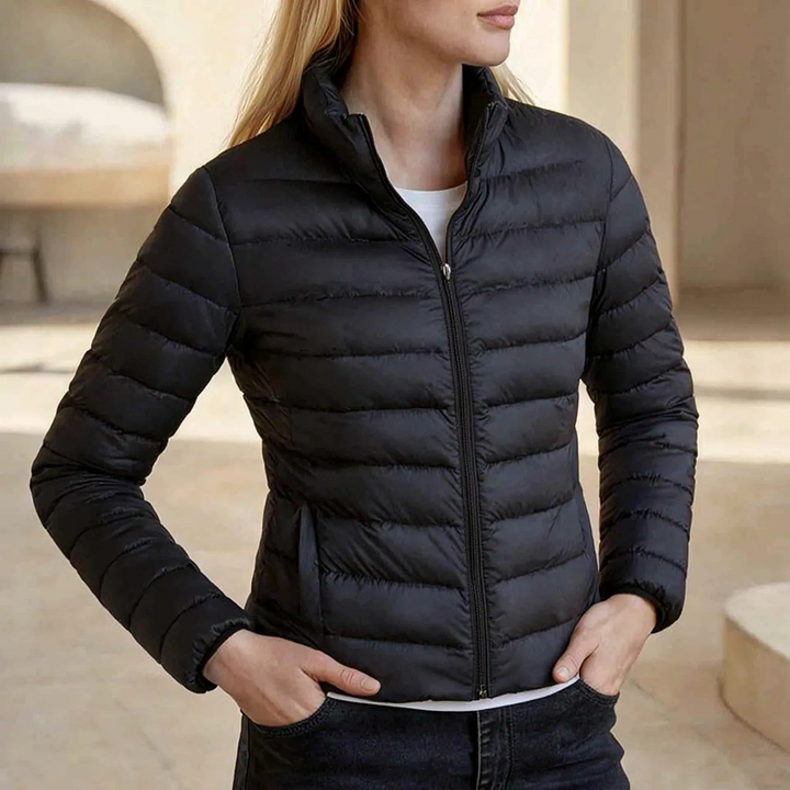 VelauraQuilted Fitted Puffer Jacket For Women