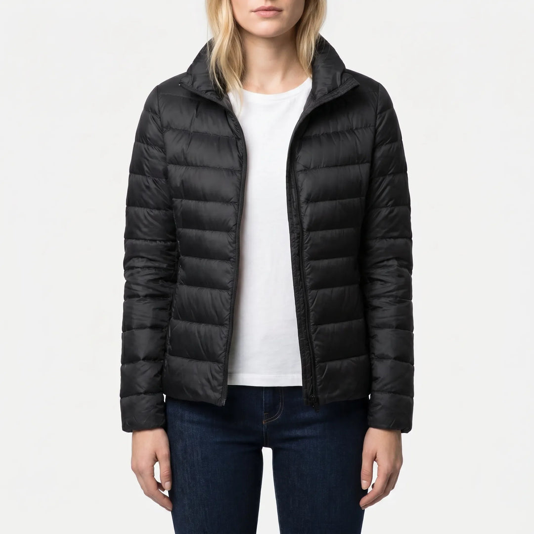 VelauraQuilted Fitted Puffer Jacket For Women