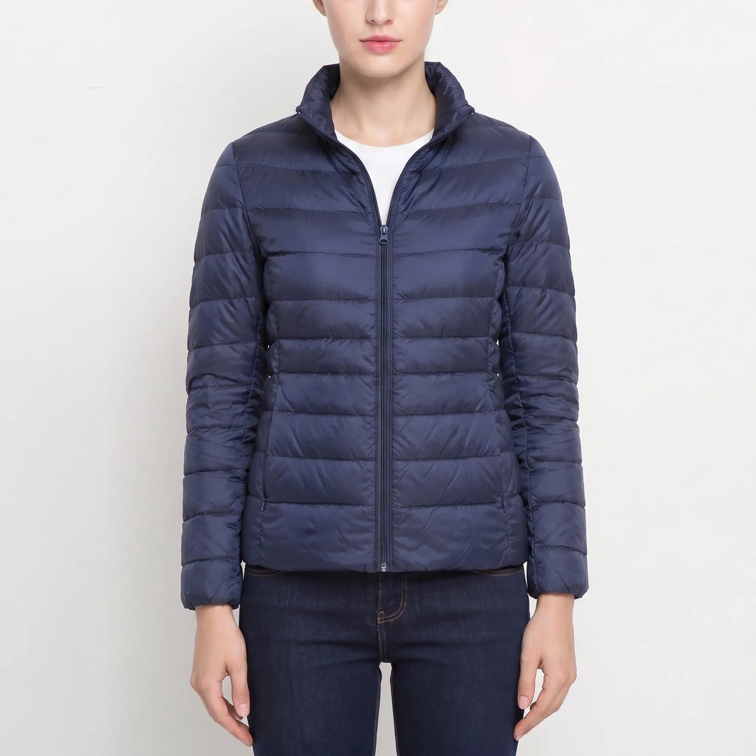 VelauraQuilted Fitted Puffer Jacket For Women