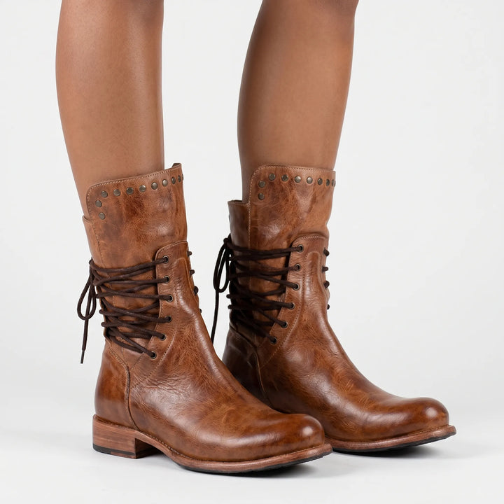 Veldra - Lace-Up Ankle Boots
