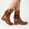 Lace-Up Ankle Boots