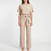 Wide-Leg Short-Sleeve Jumpsuit