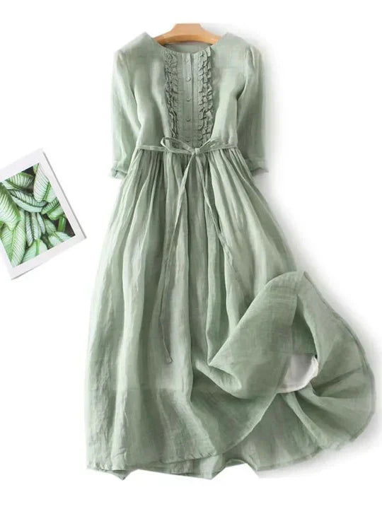 Stylish Linen Dress Airy and Comfortable