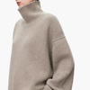 Women’s Oversized High‑Neck Sweater – Relaxed Knit Layer