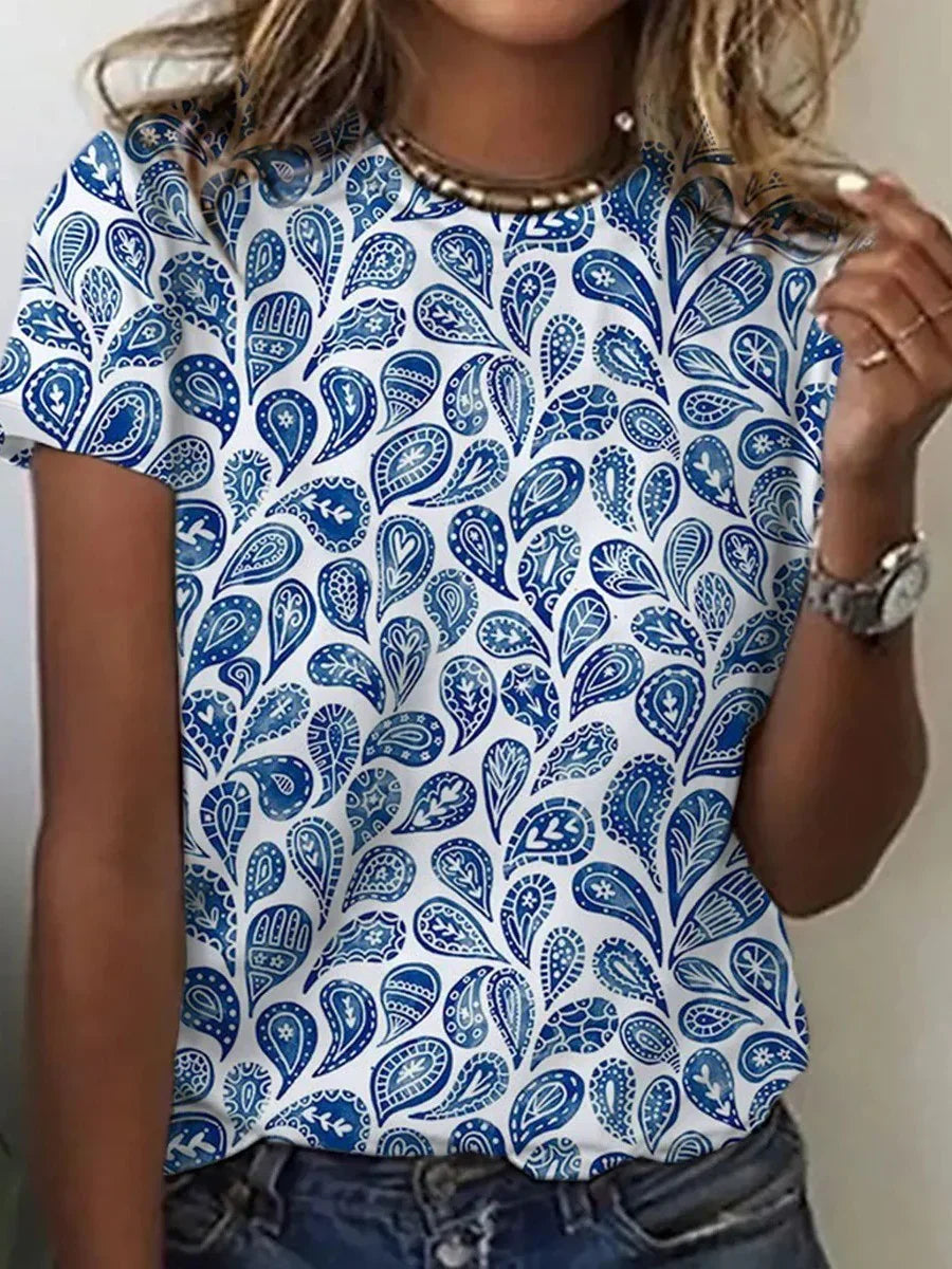 Noah – Casual Printed T-shirt with Round Neck