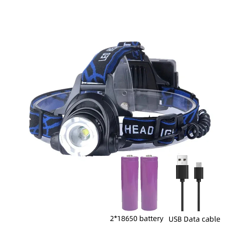 Ultra Bright Rechargeable Head Torch