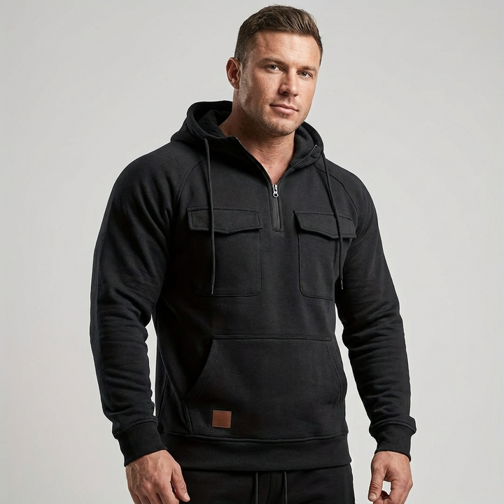 Retro Motorcycle Hoodie for Men Rugged Style Meets Everyday Comfort