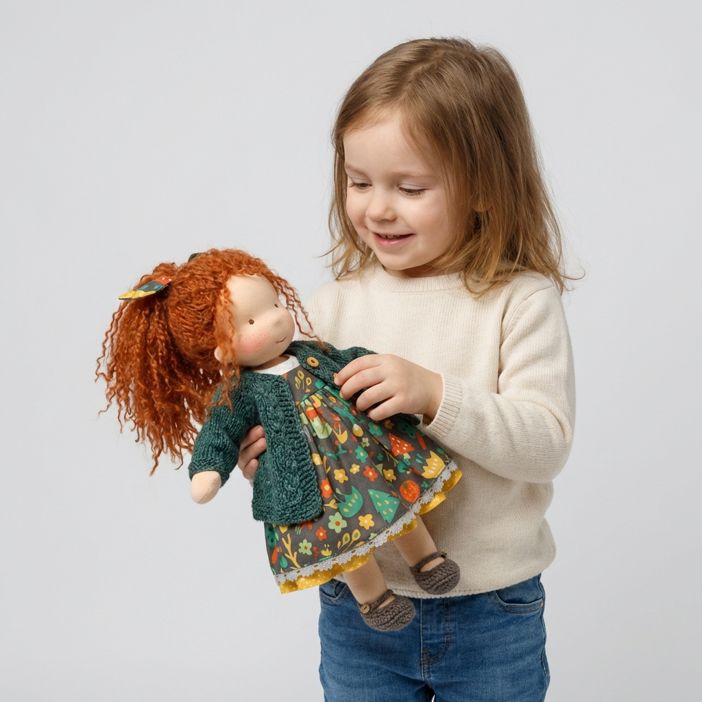 Handmade Waldorf Cuddly Doll