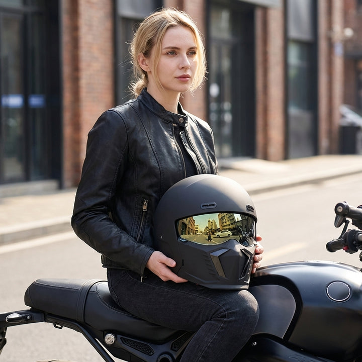 Motorcycle Helmet – DOT and ECE Approved, Timeless Look