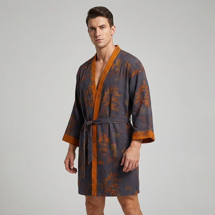 Lightweight Men’s Cotton Kimono Robe