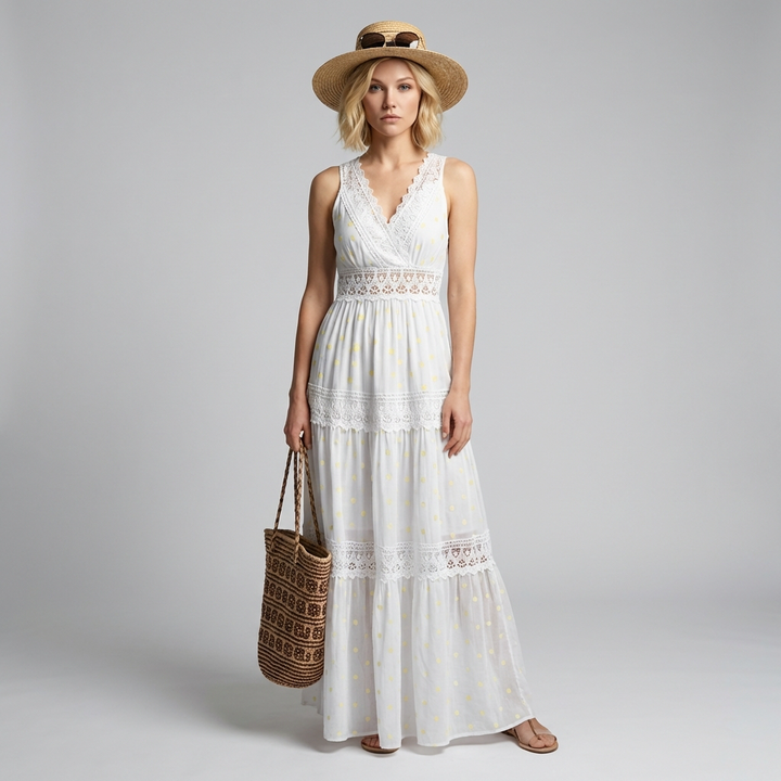 Long Printed Maxi Dress for Women