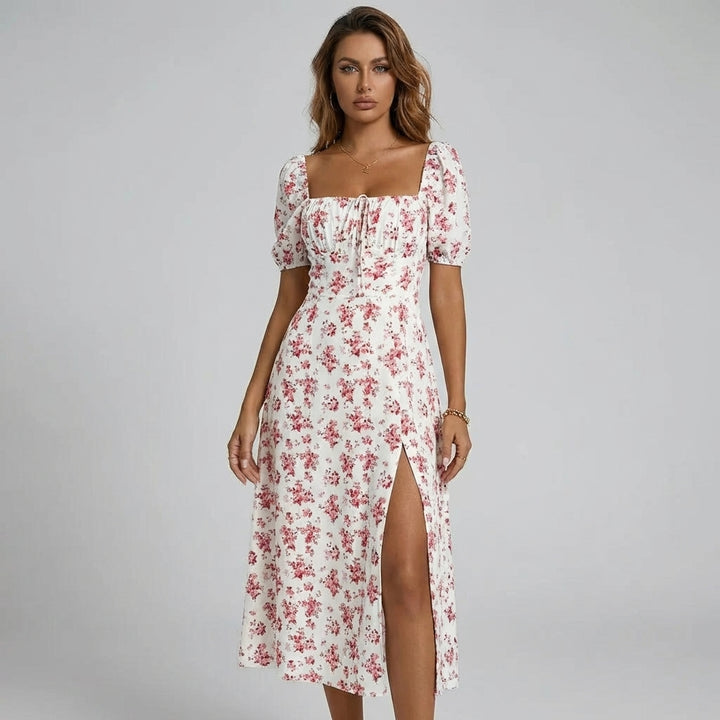 Freya – Fashionable Long Sleeve Dress with Chic Print