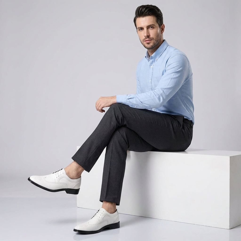 Men's Leather Oxford Shoes for Formal Occasions
