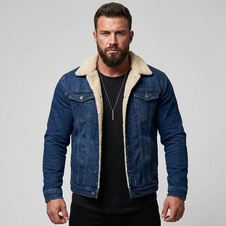 Timeless Denim Jacket with Classic Fit and Urban Cool