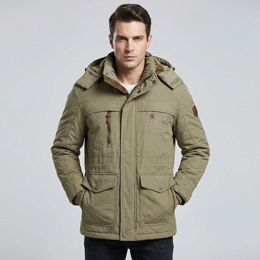 Stylish Winter Coat with Hood for Men