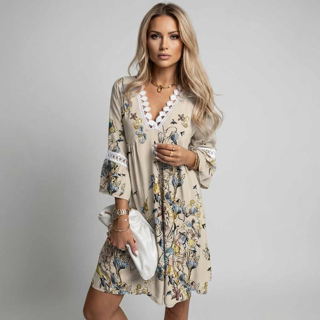Stylish Printed Loose Dress
