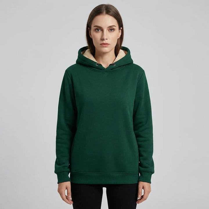 Soft & Warm Women's Hoodie with Cozy Fleece Lining
