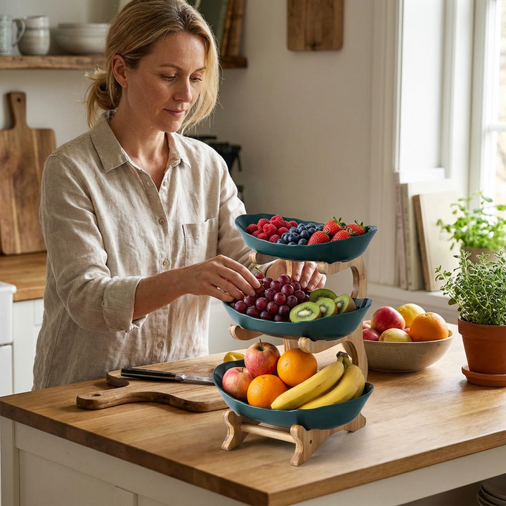 Tier Fruit Stand Serving Tray