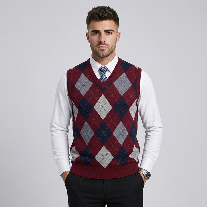 Sleeveless V-Neck Sweater