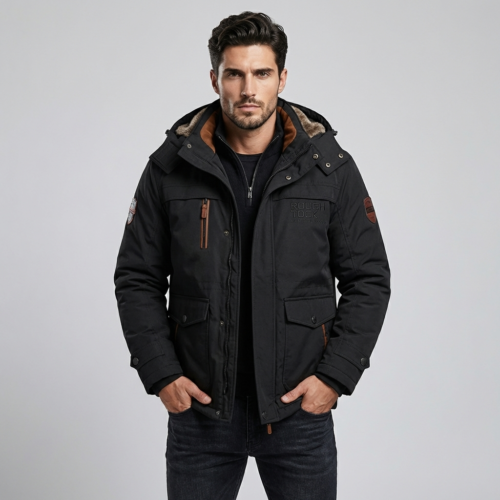 Men’s Quilted Hooded Jacket