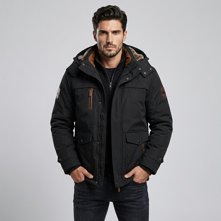 Men’s Quilted Hooded Jacket