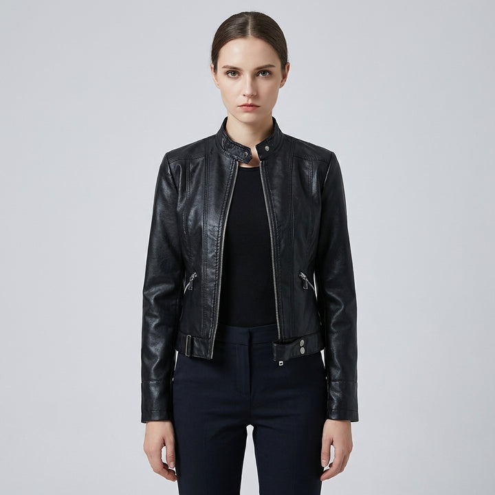 Women’s Leather Jacket – Elegant Outerwear Statement