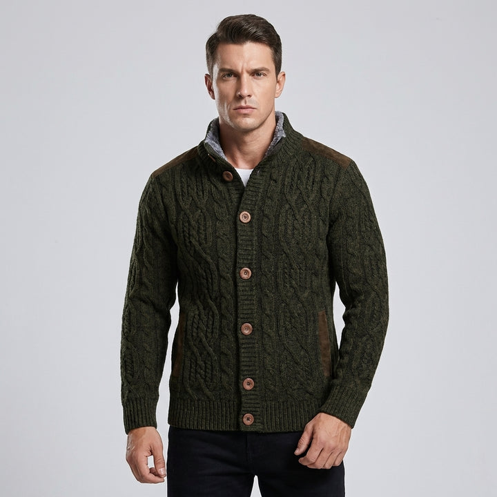 Men’s Knit Jacket – Plush-Lined for Added Warmth