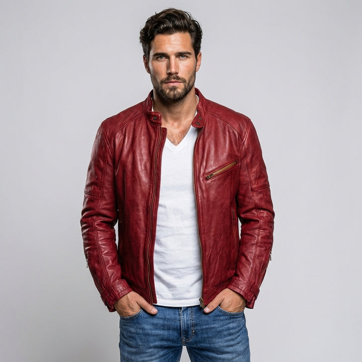 Men’s Stand-Collar Jacket – Modern Layer for Everyday Wear