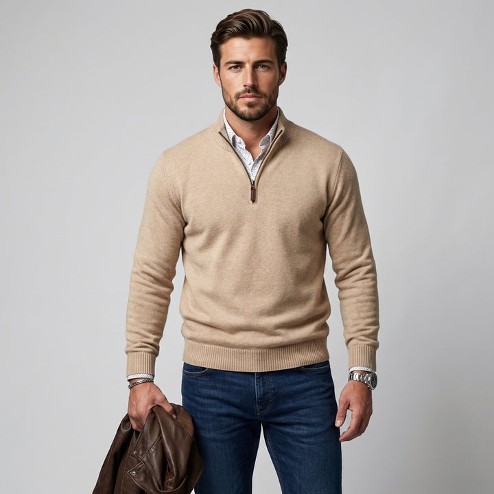 Men’s Half-Zip Sweater – Stylish Layering Choice