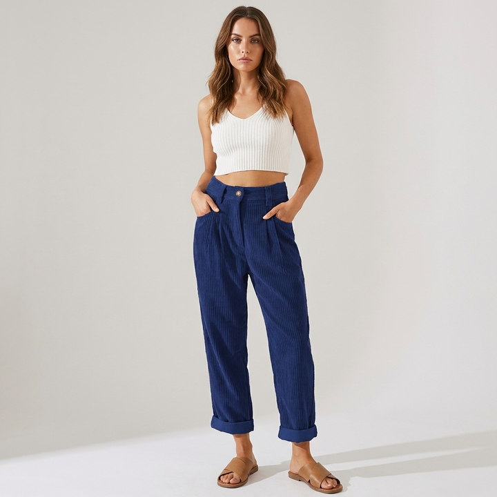 Stylish Corduroy Trousers – Casual Flair with Texture