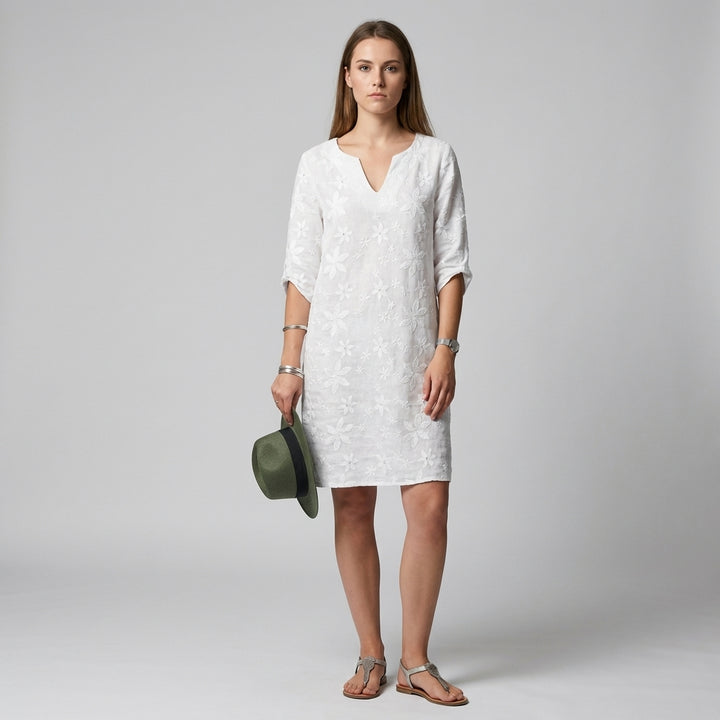 Women’s Midi Dress – Modern Style with Floral Design