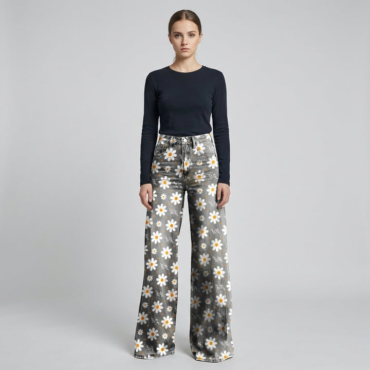 Women’s Long Pants – Ritan Floral & Solid Prints