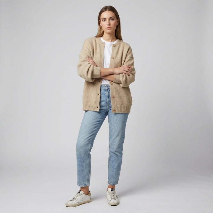 Knitted Button Cardigan – Stylish Layer for Everyday Looks