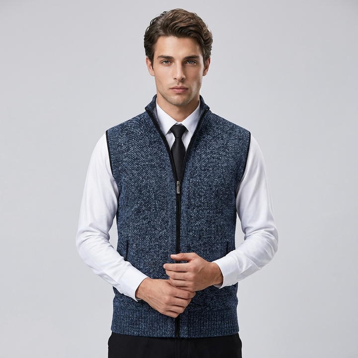 Stylish Men’s Vest — Polished Layer with Refined Details