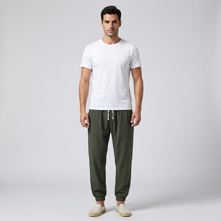Men’s Cotton-Linen Comfort Pants – Lightweight Everyday Wear
