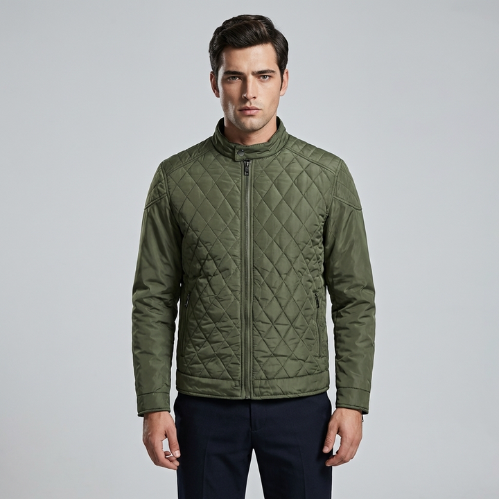 Elegant Transitional Quilted Jacket for Men