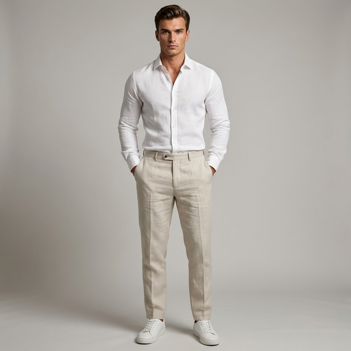 Men’s Linen Casual Trousers – Airy Style for Summer Days