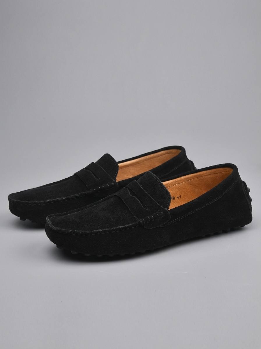 Italian-Style Suede Loafers for Men