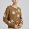 Floral Knit Sweater for Women