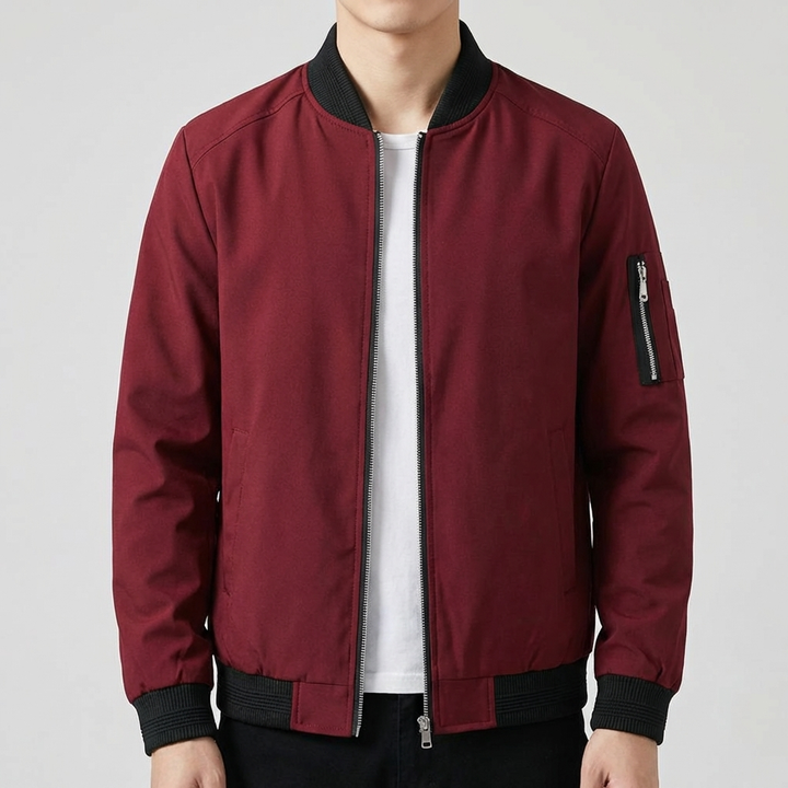 Men's All-Season Bomber Jacket Lightweight & Stylish