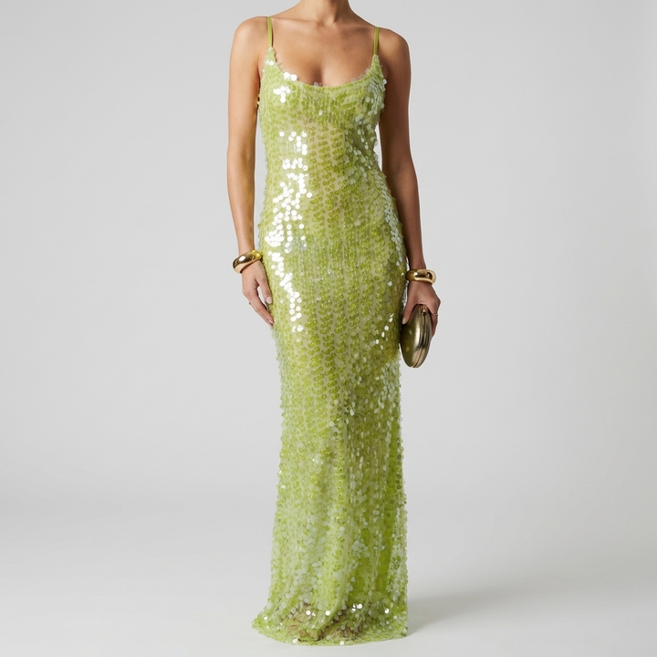 Women's Sequin Maxi Dress Elegant & Eye-Catching