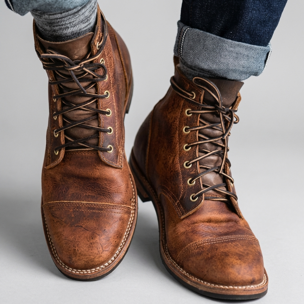 Men's Comfortable Leather Boot Classic & Supportive