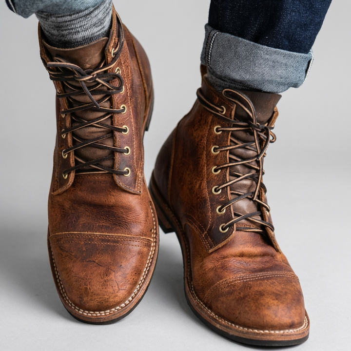 Men's Comfortable Leather Boot Classic & Supportive