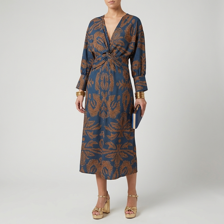 Graceful Evening Wrap Dress