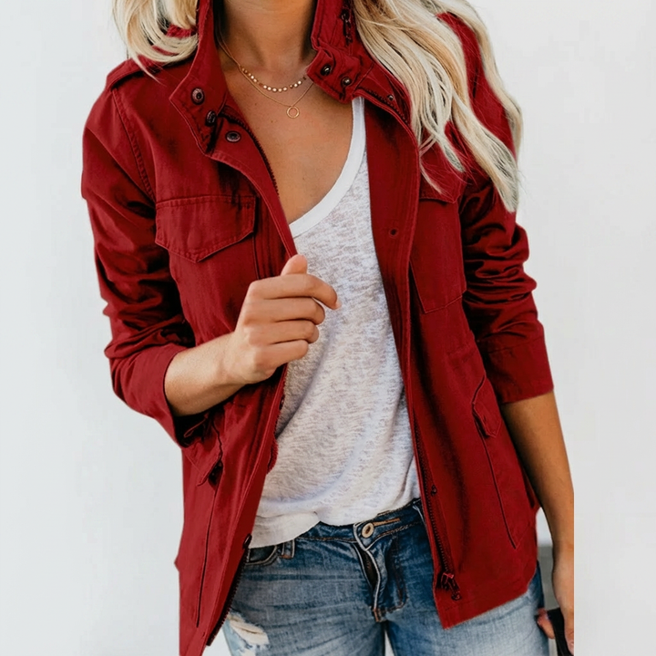 Stylish Women's Casual Zip-Up Jacket