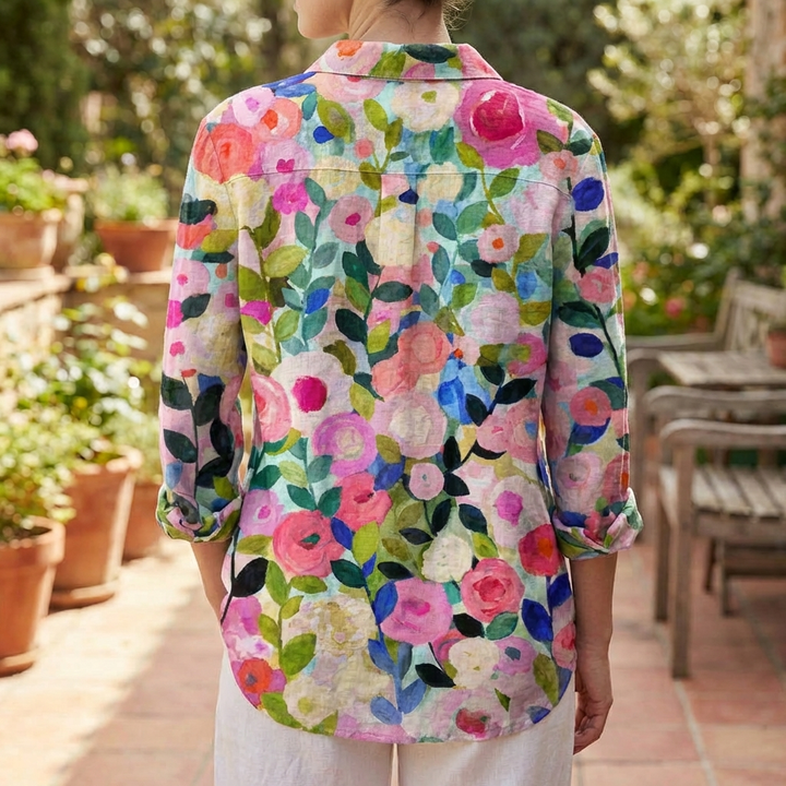 Women's Blouse with Floral Print
