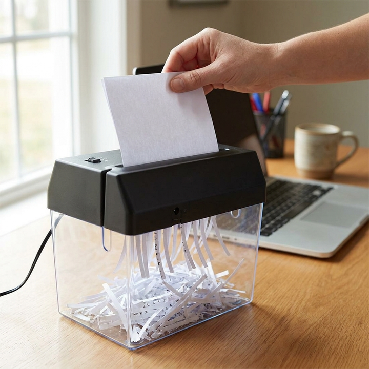 Mini Desktop Paper Shredder – Compact, Quiet, and Efficient