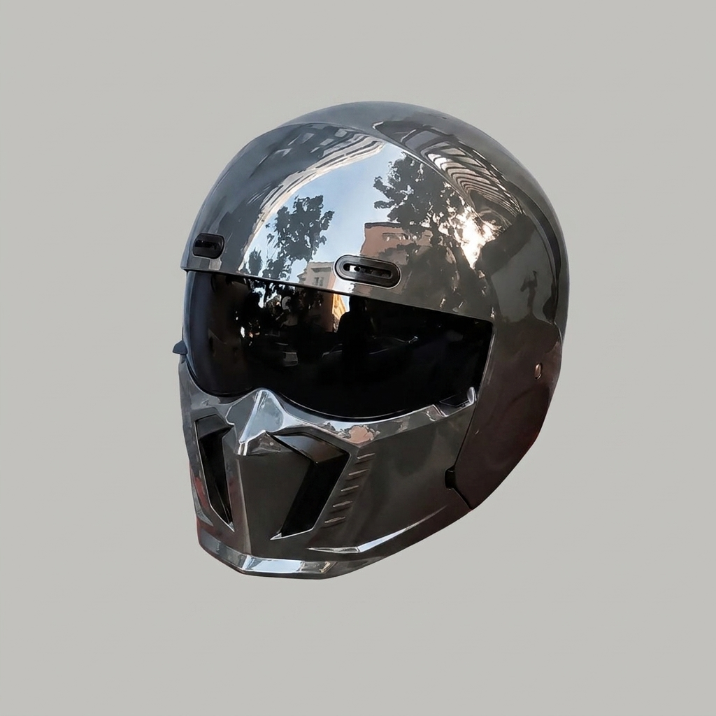 Motorcycle Helmet – DOT and ECE Approved, Timeless Look