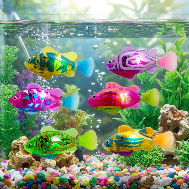 Interactive Cat Toy Set – Realistic Swimming Motion & Engaging Light